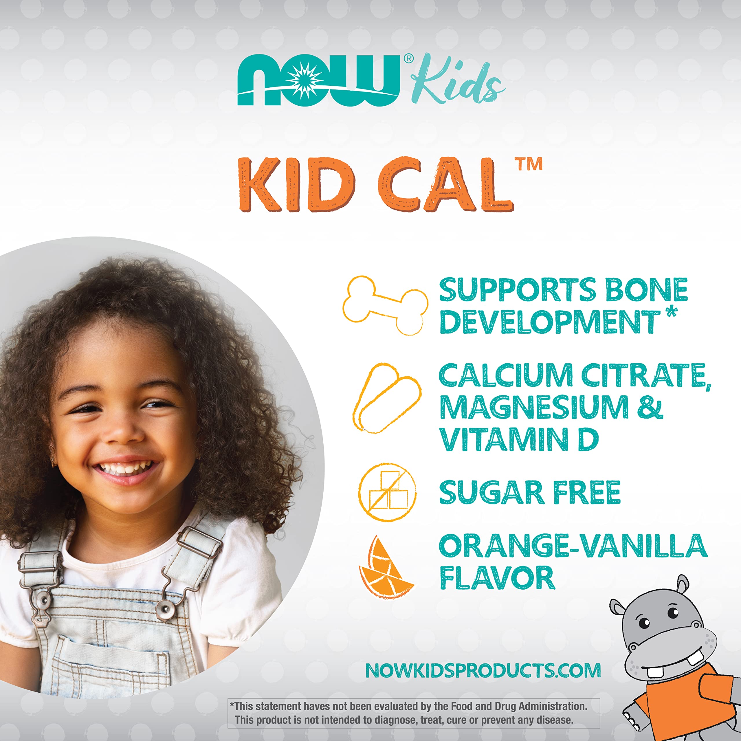 Foto 5 pulgar | Suplementos Now Foods Kid Cal con Citrato de Calcio 100 Tabletas Masticables - Venta Internacional