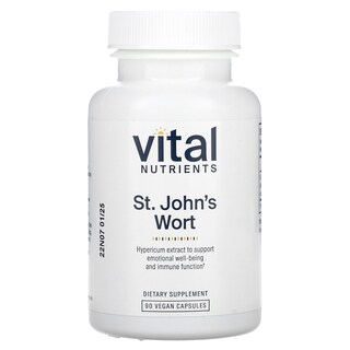 Foto 1 | Suplemento Vital Nutrients Hierba De San Juan 90 Cápsulas Veganas - Venta Internacional.