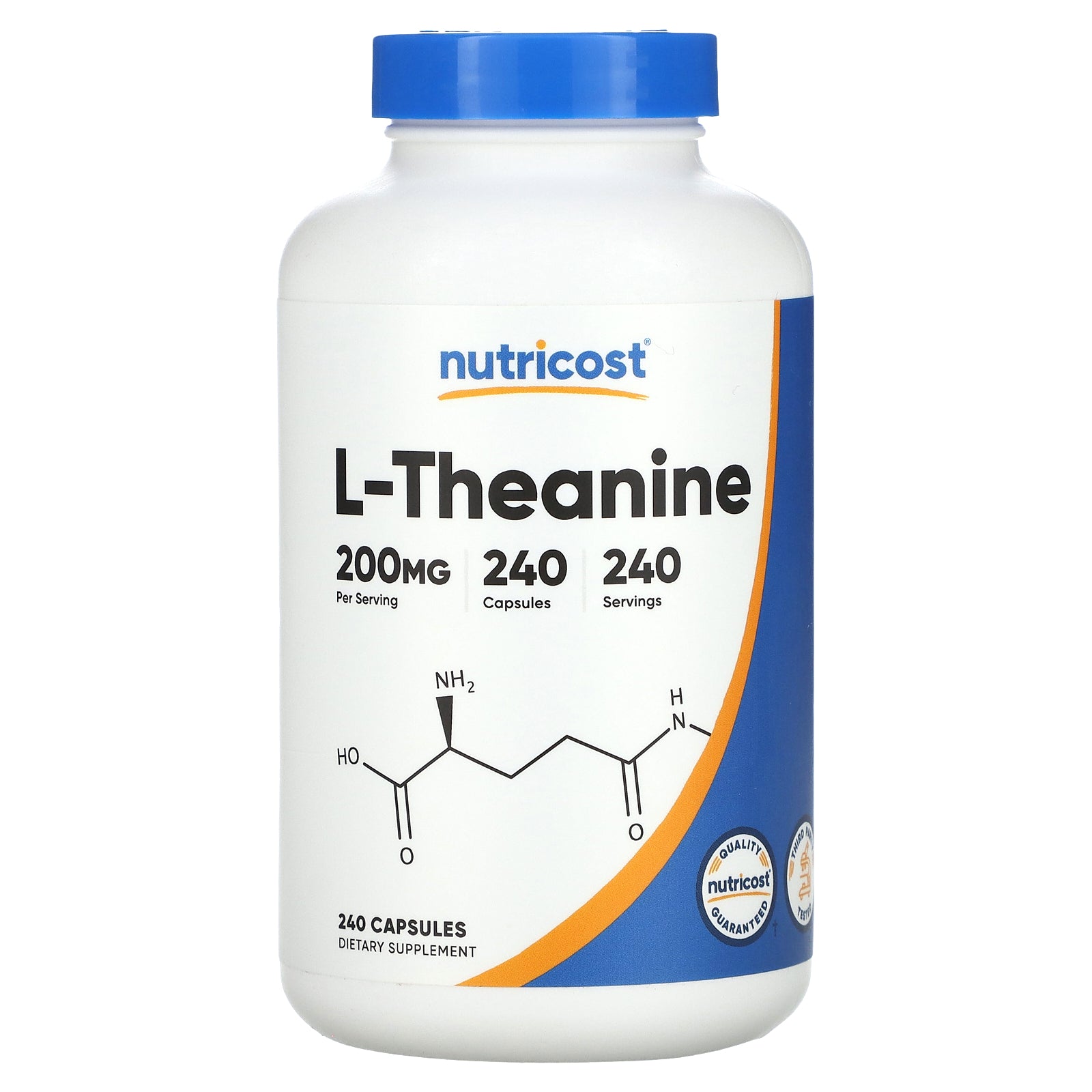Foto 1 | Suplemento Nutricost L-teanina 200 Mg 240 Cápsulas - Venta Internacional.