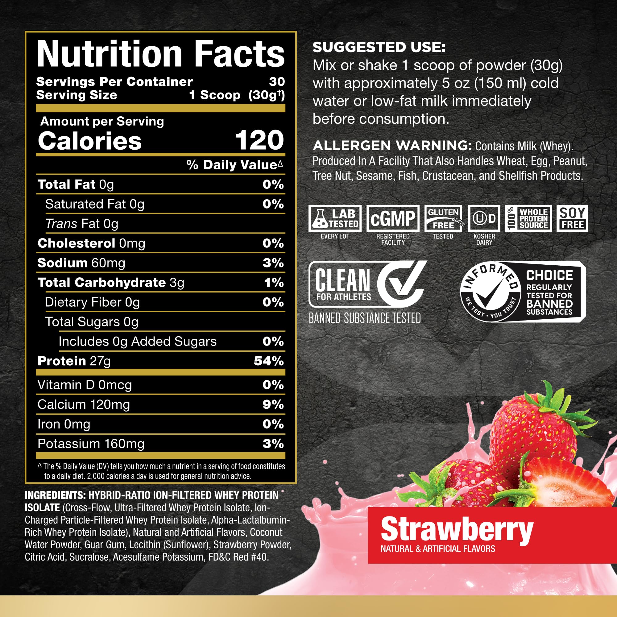 Foto 2 | Proteína De Suero Aislada Allmax Isoflex Fresa 908g - Venta Internacional.