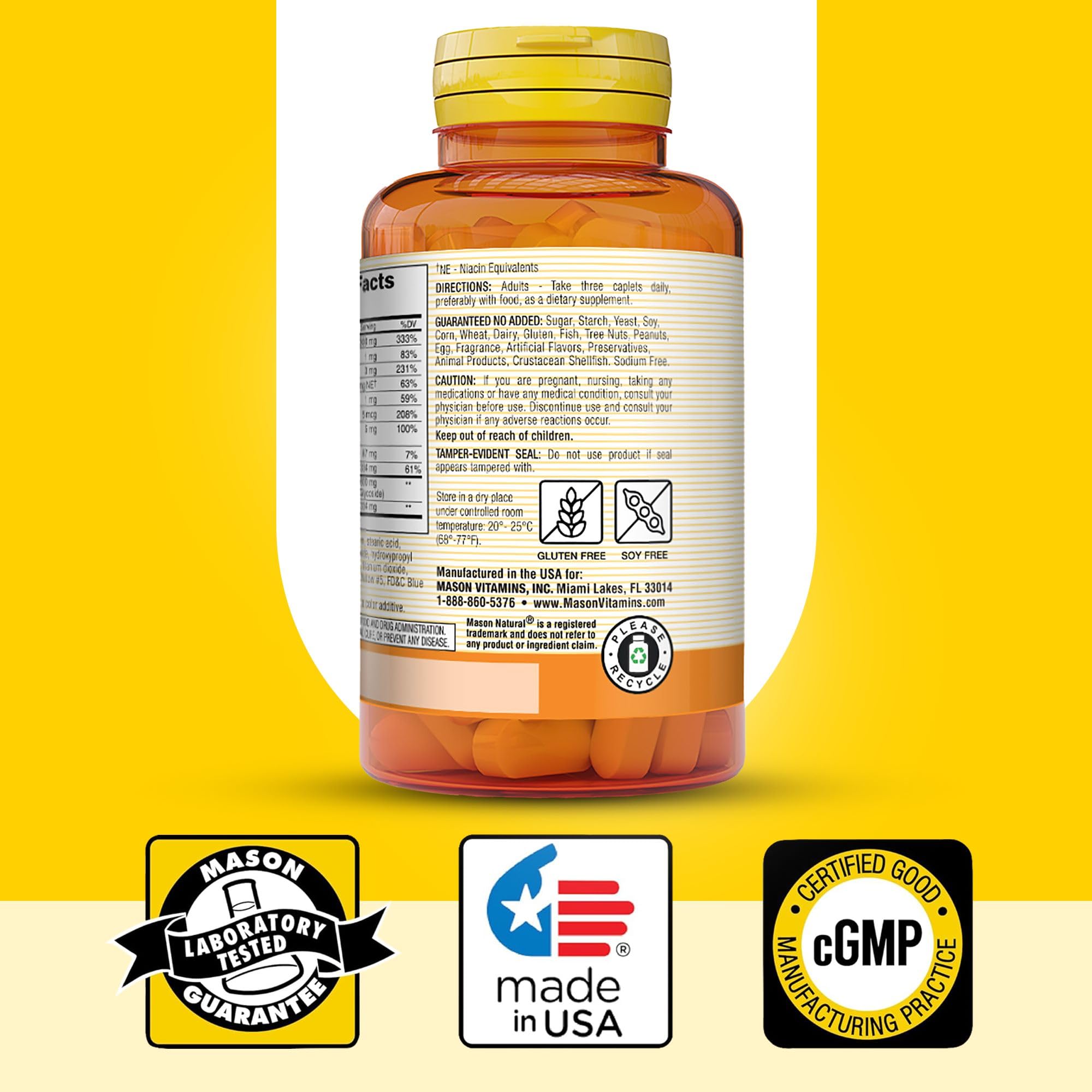 Foto 7 pulgar | Suplemento Mason Natural Advanced Ear Health 100 Comprimidos - Venta Internacional.