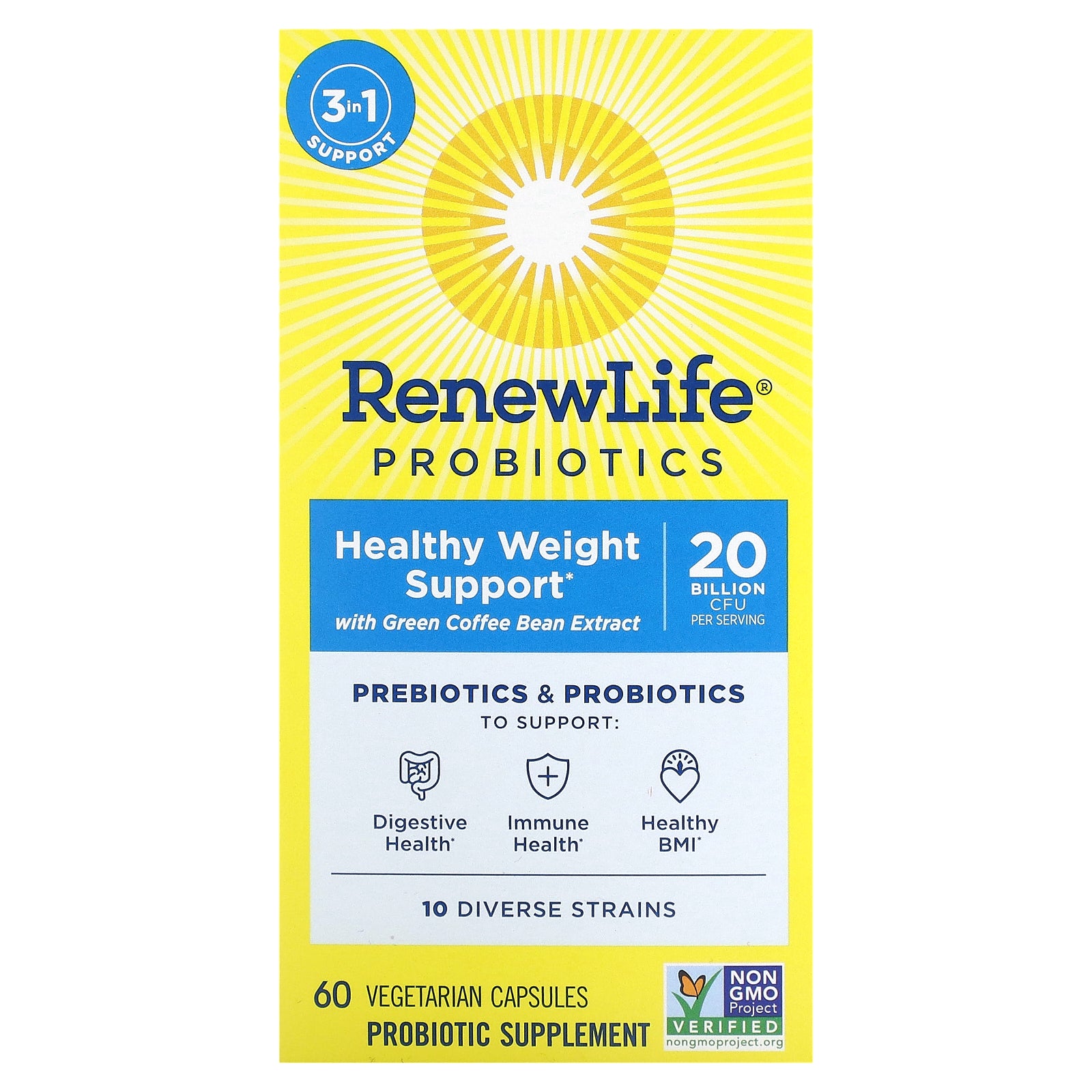 Foto 1 | Suplemento Renew Life Probiotics Healthy Weight 60 Cápsulas - Venta Internacional.