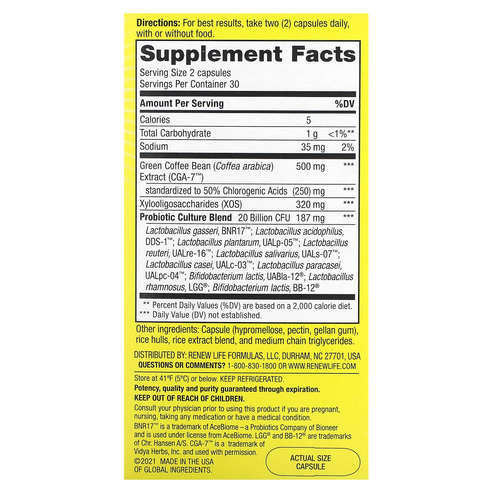 Foto 3 pulgar | Suplemento Renew Life Probiotics Healthy Weight 60 Cápsulas - Venta Internacional.