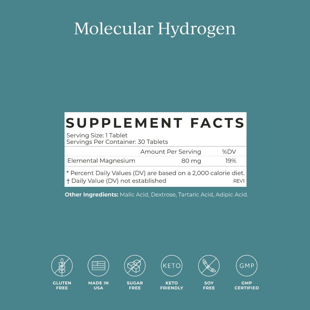 Foto 3 pulgar | Tabletas De Agua Cymbiotika Molecular Hydrogen Con Magnesio 30 - Venta Internacional