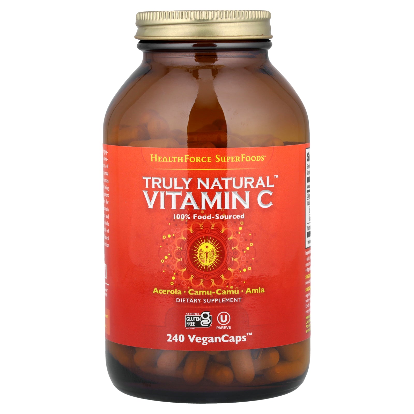 Foto 1 | Suplemento De Vitamina C Truly Natural Superfoods De Healthforce, 240 Cápsulas - Venta Internacional.