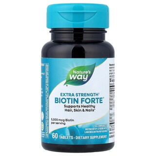 Foto 1 | Suplemento Nature's Way Biotin Forte Extra Strength 60 Comprimidos - Venta Internacional.