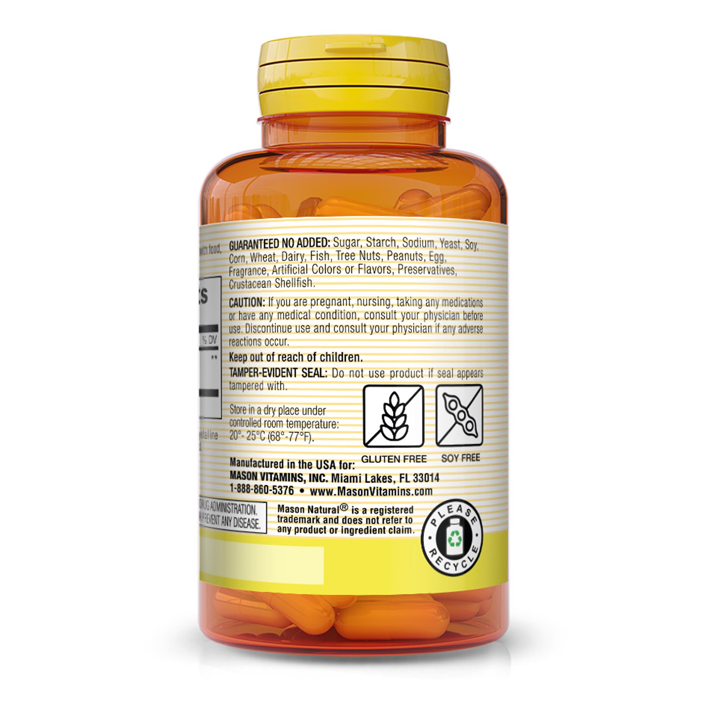 Foto 4 pulgar | Suplemento Mason Natural Moringa 500 Mg 60 Cápsulas - Venta Internacional.