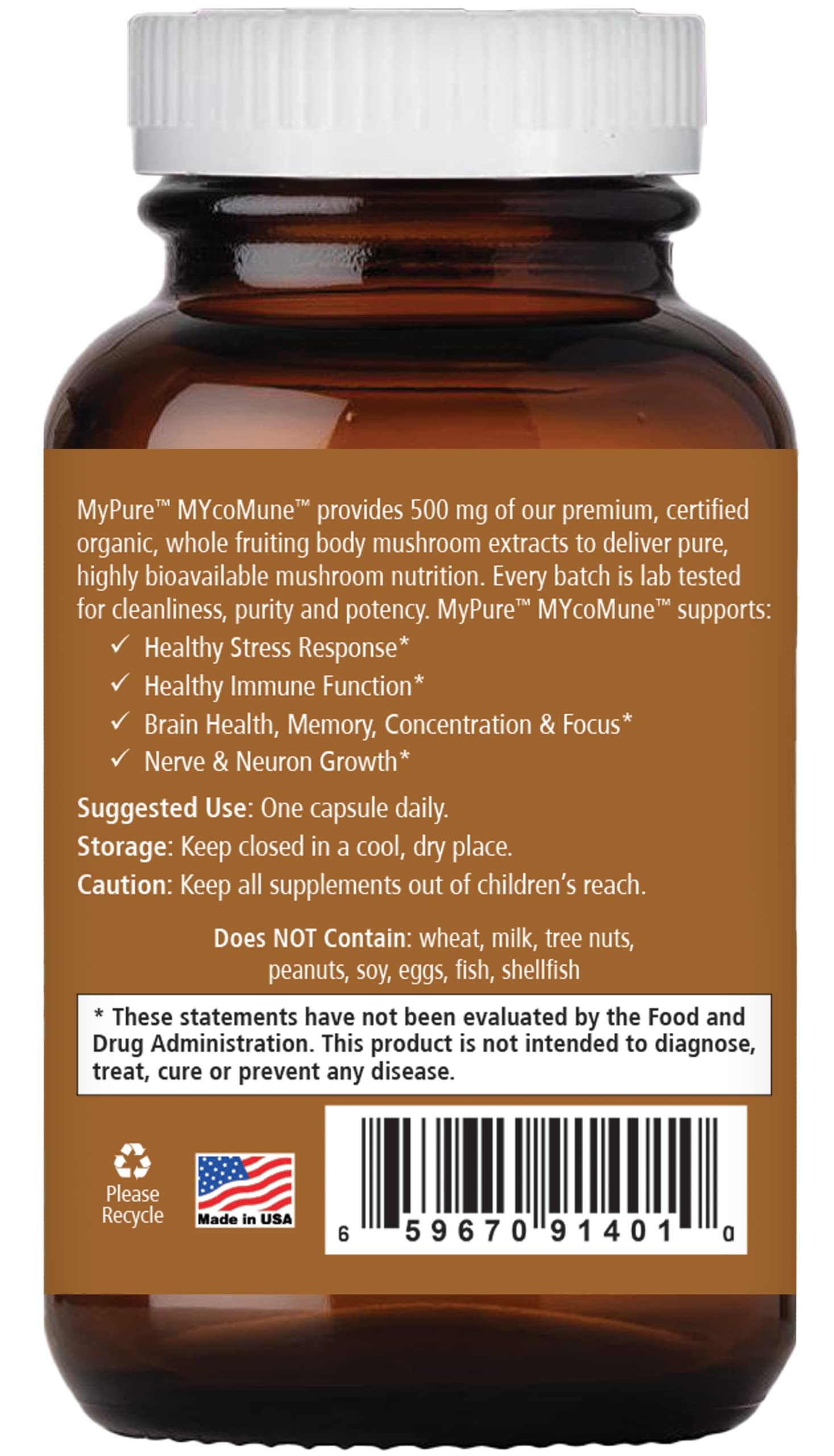 Foto 2 | Suplemento Pure Essence Labs Mycomune Immune 30 Cápsulas - Venta Internacional