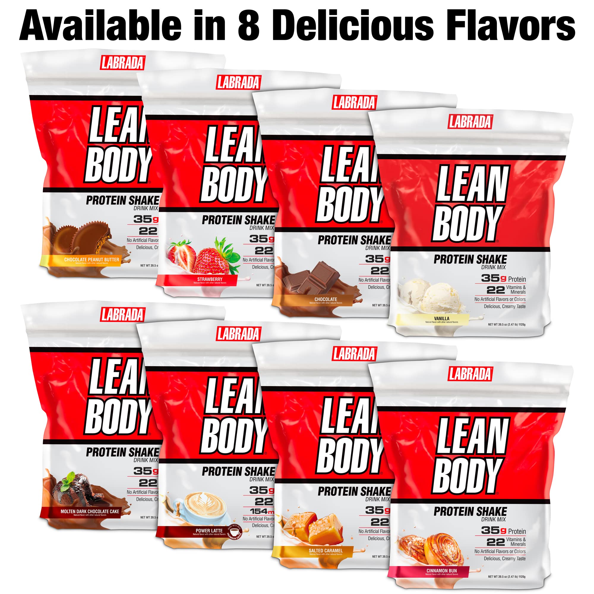 Foto 6 | Batido Proteico Labrada Nutrition Lean Body Fresa 1,12 Kg - Venta Internacional.