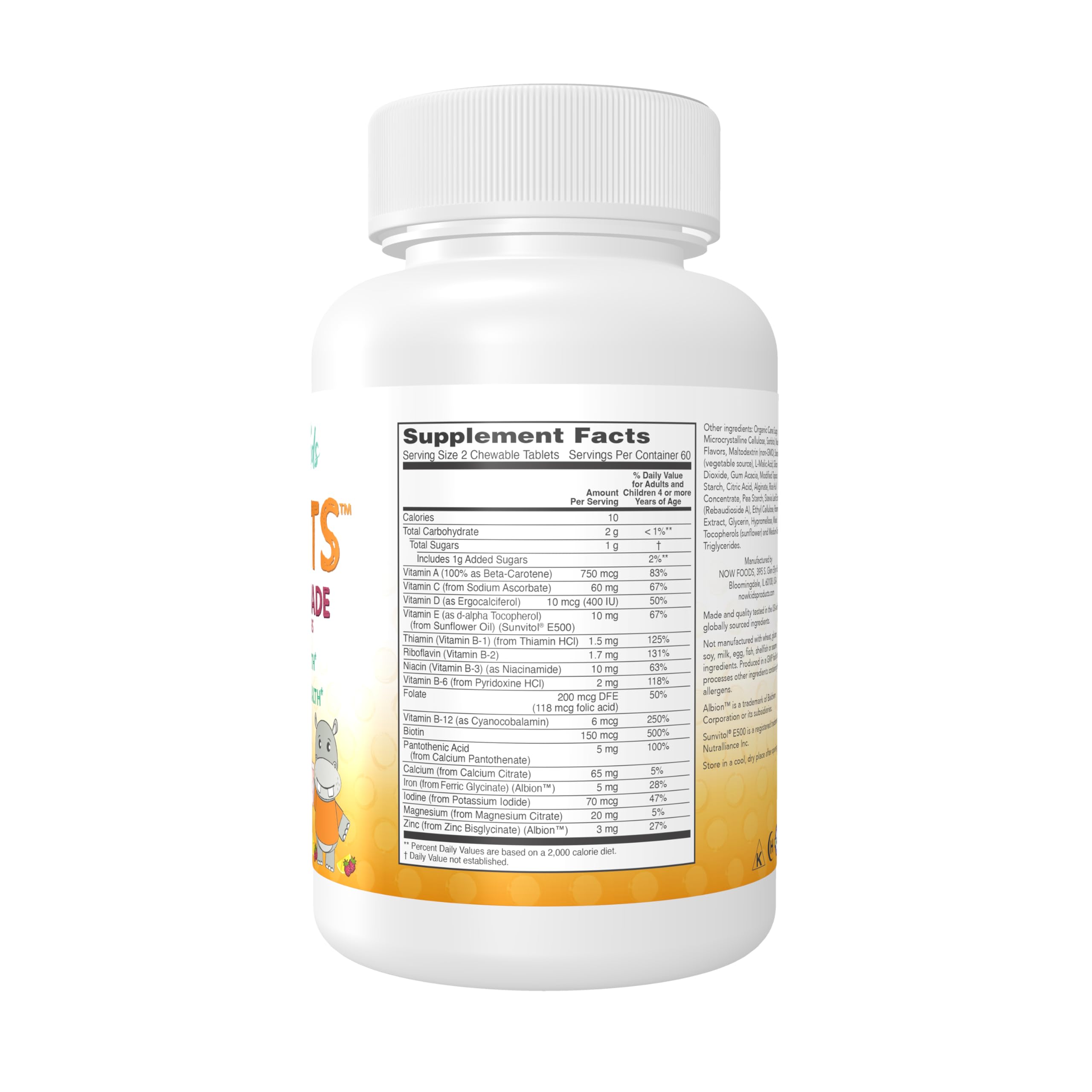 Foto 2 | Suplemento Now Kid Vits Multivitamínico 120 Comprimidos - Venta Internacional