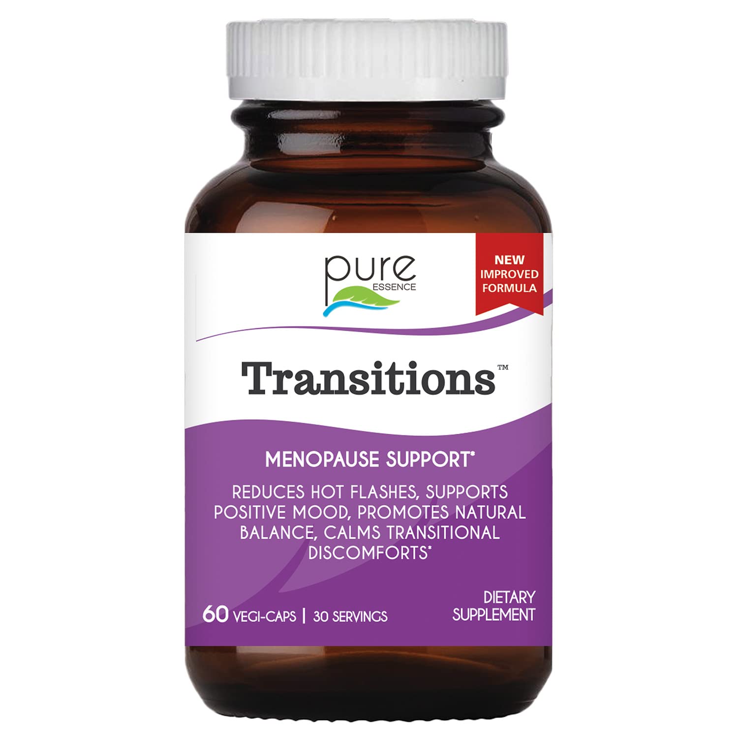 Foto 2 pulgar | Suplemento Pure Essence Labs Transitions Vitamins 60 Cápsulas - Venta Internacional.