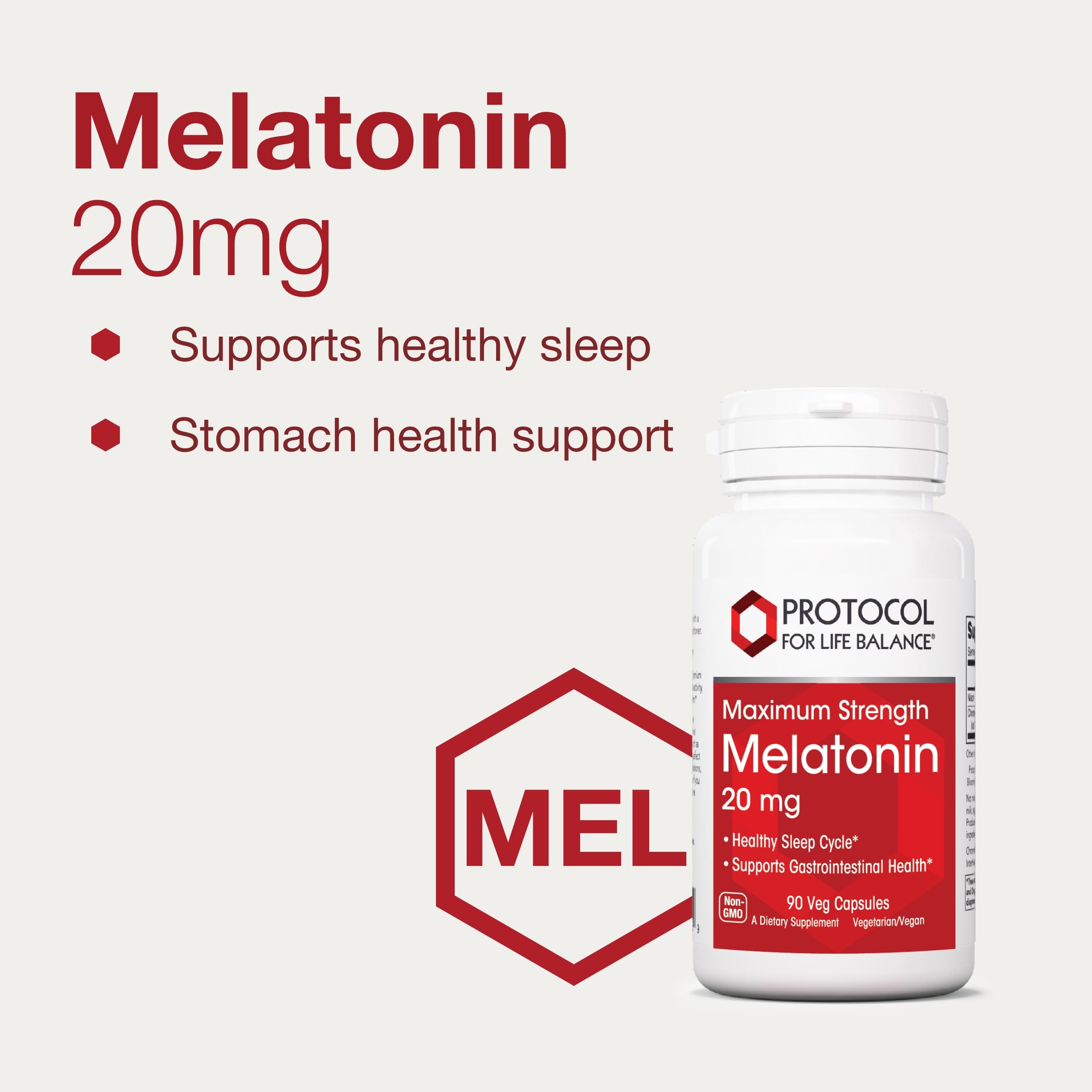 Foto 5 pulgar | Protocolo De Suplemento Para El Equilibrio De La Vida Melatonina 20 Mg 90 Cápsulas - Venta Internacional.