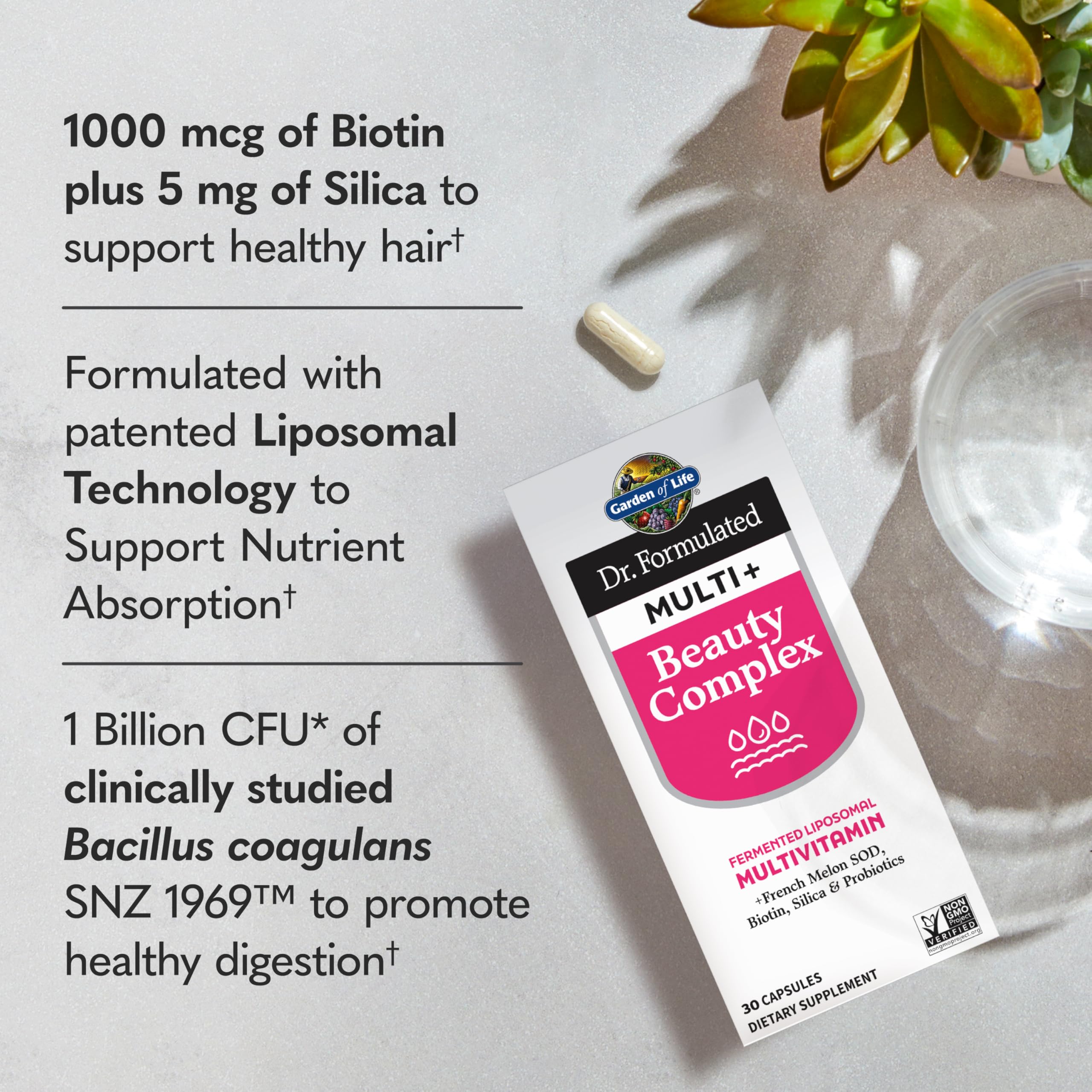 Foto 3 pulgar | Suplemento Garden Of Life Dr Formulated Multi+ Beauty, 30 Cápsulas - Venta Internacional.