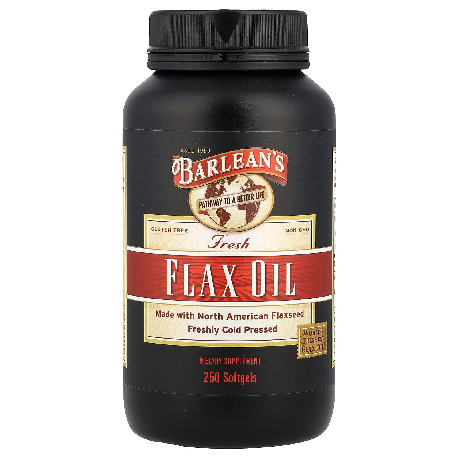Foto 1 | Suplemento De Aceite De Lino Fresco De Barlean 250 Cápsulas Blandas - Venta Internacional.