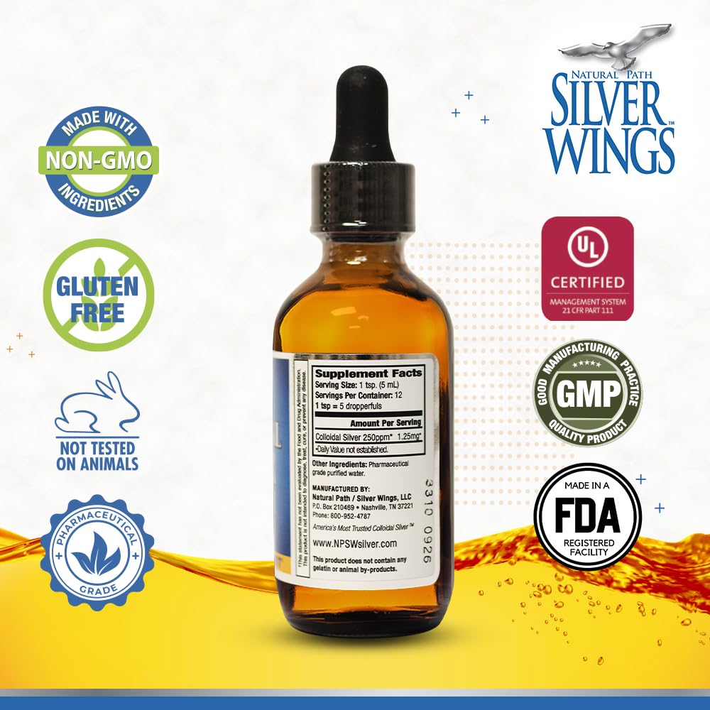 Foto 3 pulgar | Suplemento Natural Path Silver Wings De Plata Coloidal, 60 Ml - Venta Internacional.