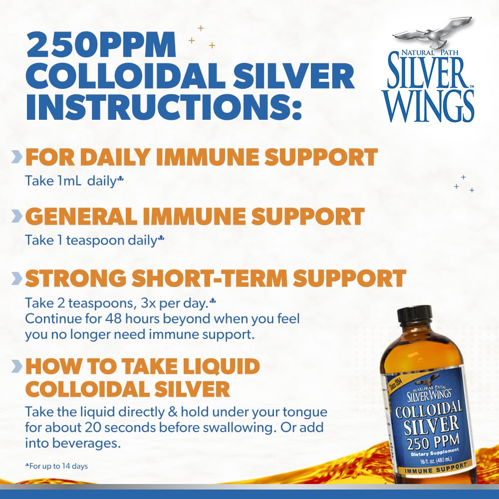 Foto 5 pulgar | Suplemento Natural Path Silver Wings De Plata Coloidal, 60 Ml - Venta Internacional.
