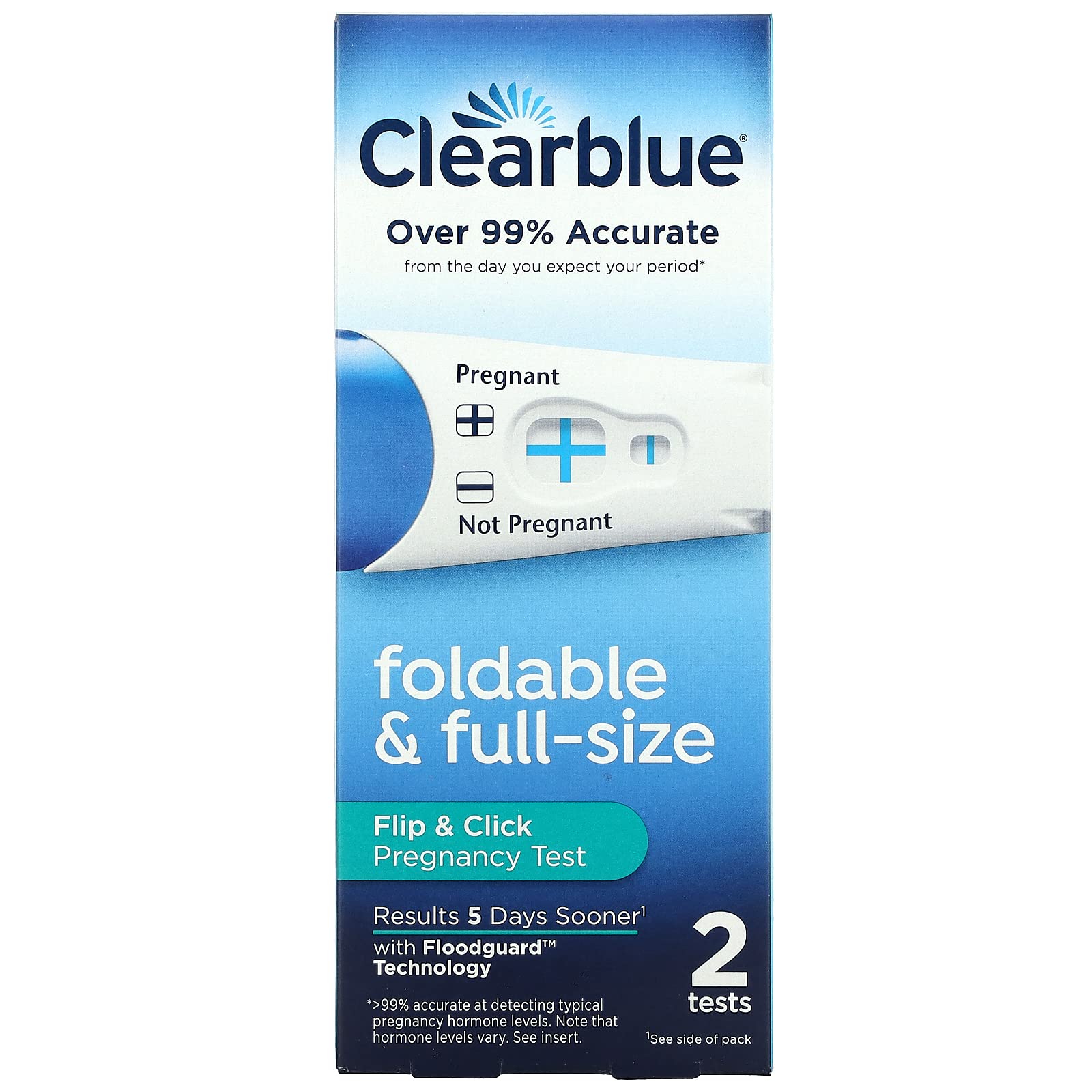 Foto 2 pulgar | Prueba De Embarazo Clearblue Flip & Click 2 Tests - Venta Internacional.