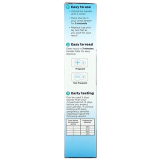 Foto 2 | Prueba De Embarazo Clearblue Flip & Click 2 Tests - Venta Internacional.