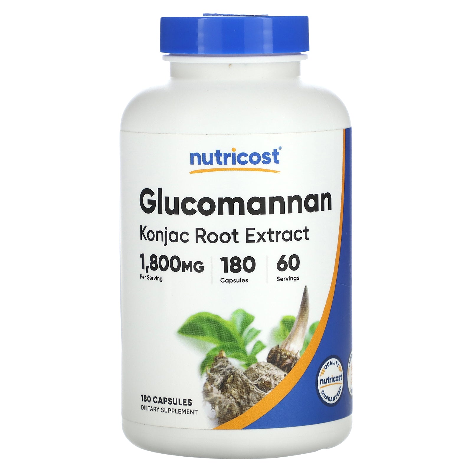 Foto 2 pulgar | Suplemento Nutricost Extracto De Raíz De Konjac Con Glucomanano 600 Mg - Venta Internacional.