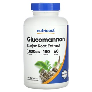 Foto 1 | Suplemento Nutricost Extracto De Raíz De Konjac Con Glucomanano 600 Mg - Venta Internacional.
