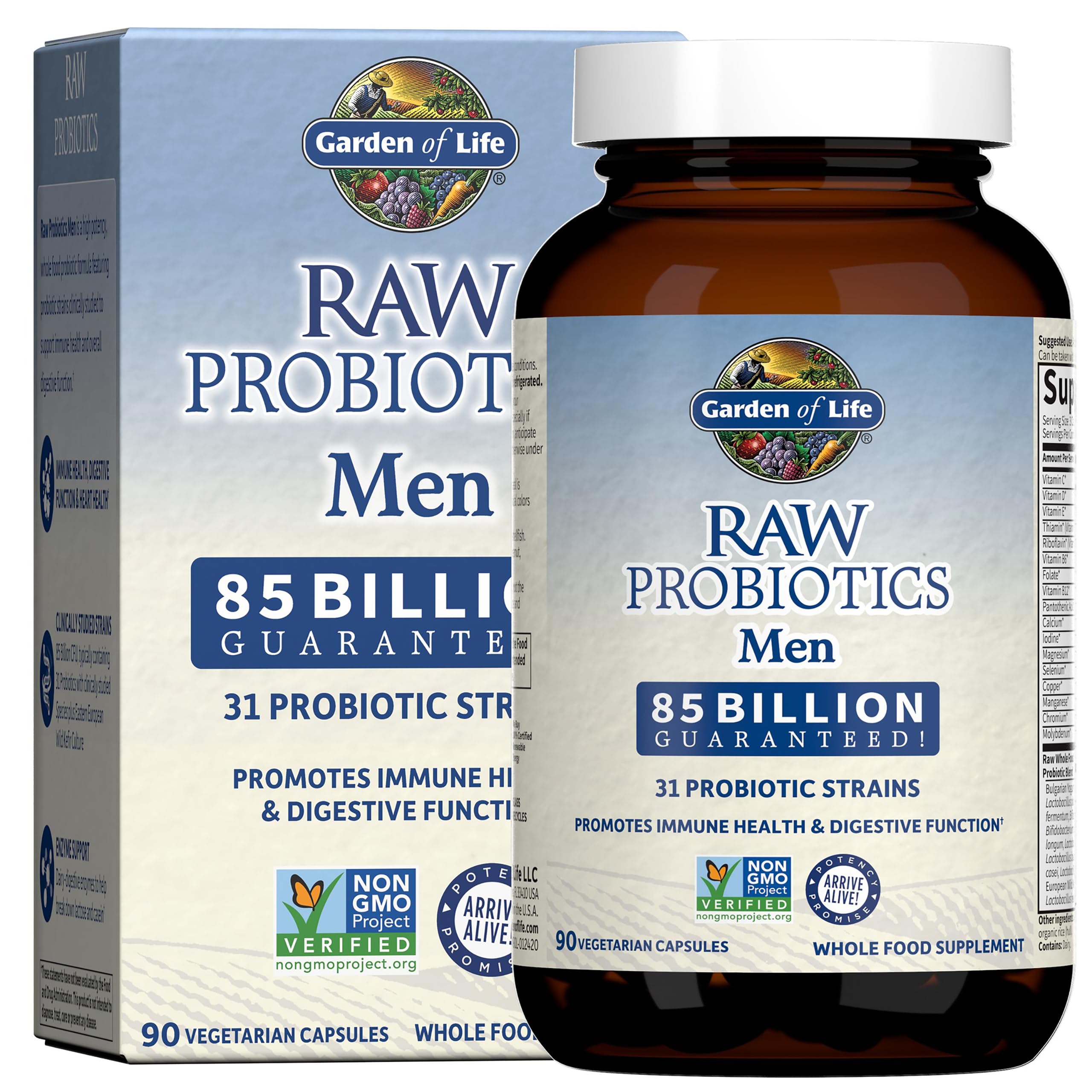 Foto 2 pulgar | Suplemento Probiótico Garden Of Life Raw Probiotics Men 90 Cápsulas - Venta Internacional.