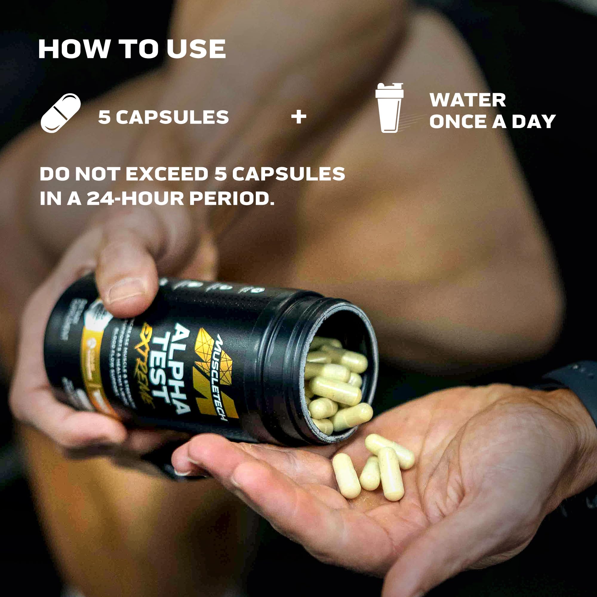 Foto 5 | Potenciador De Testosterona Muscletech Alphatest 150 Cápsulas - Venta Internacional.