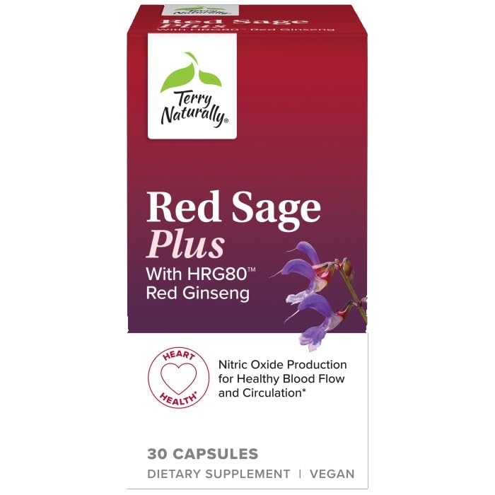 Foto 2 pulgar | Suplemento Terry Naturally Red Sage Plus 30 Cápsulas - Venta Internacional.