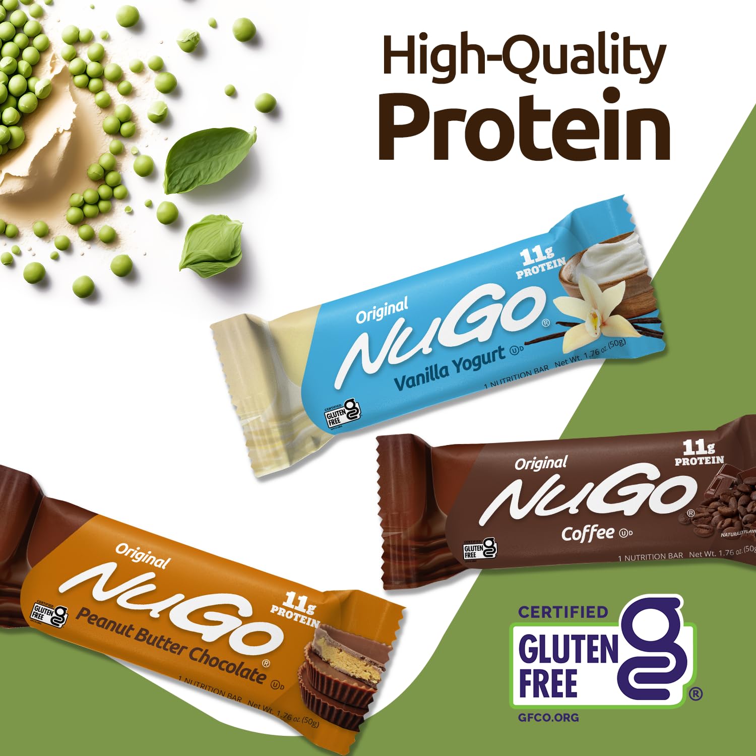 Foto 4 | Protein Bar Nugo Sabor Mantequilla De Cacahuete 15x11g Sin Gluten - Venta Internacional.