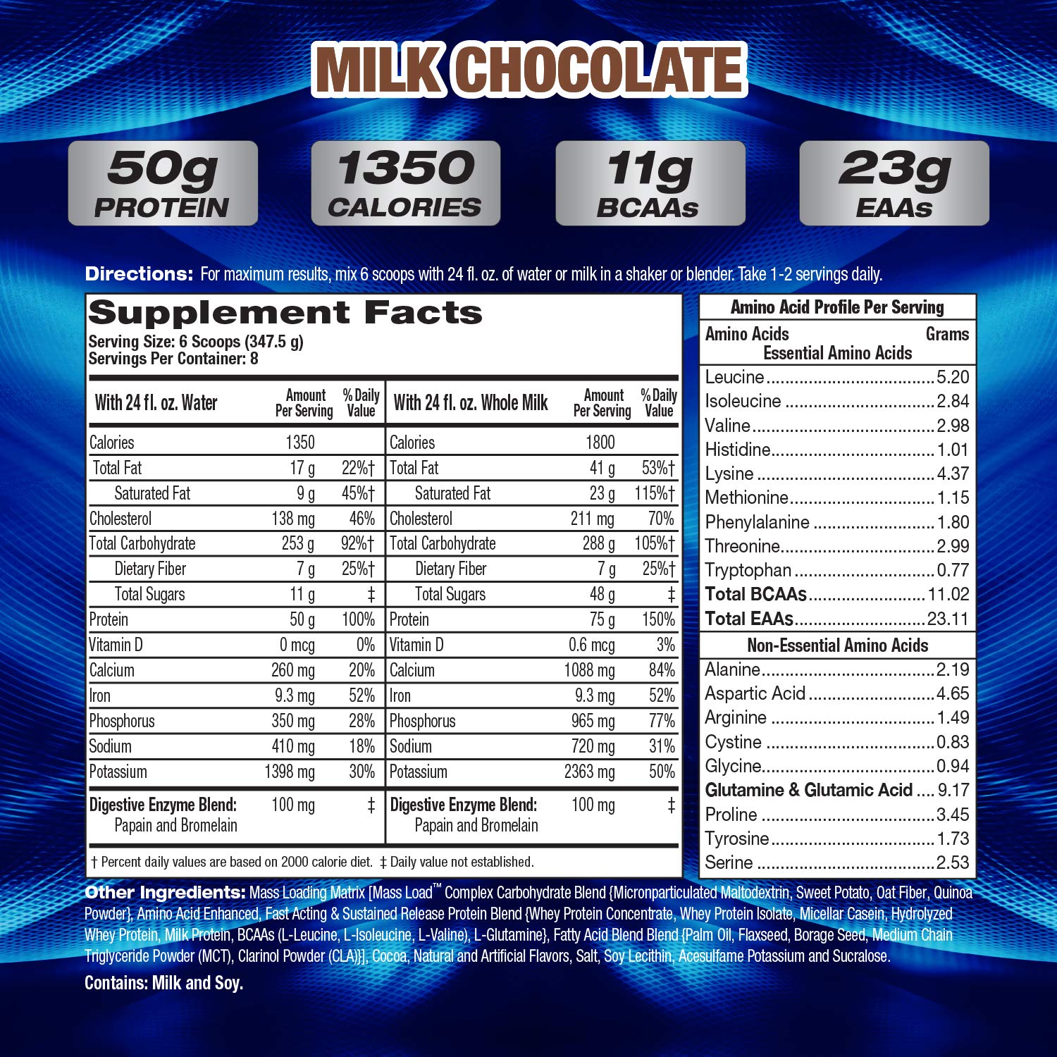 Foto 4 pulgar | Weight Gainer Máximo Rendimiento Humano Mhp Uym Xxxl 1350 - Venta Internacional.