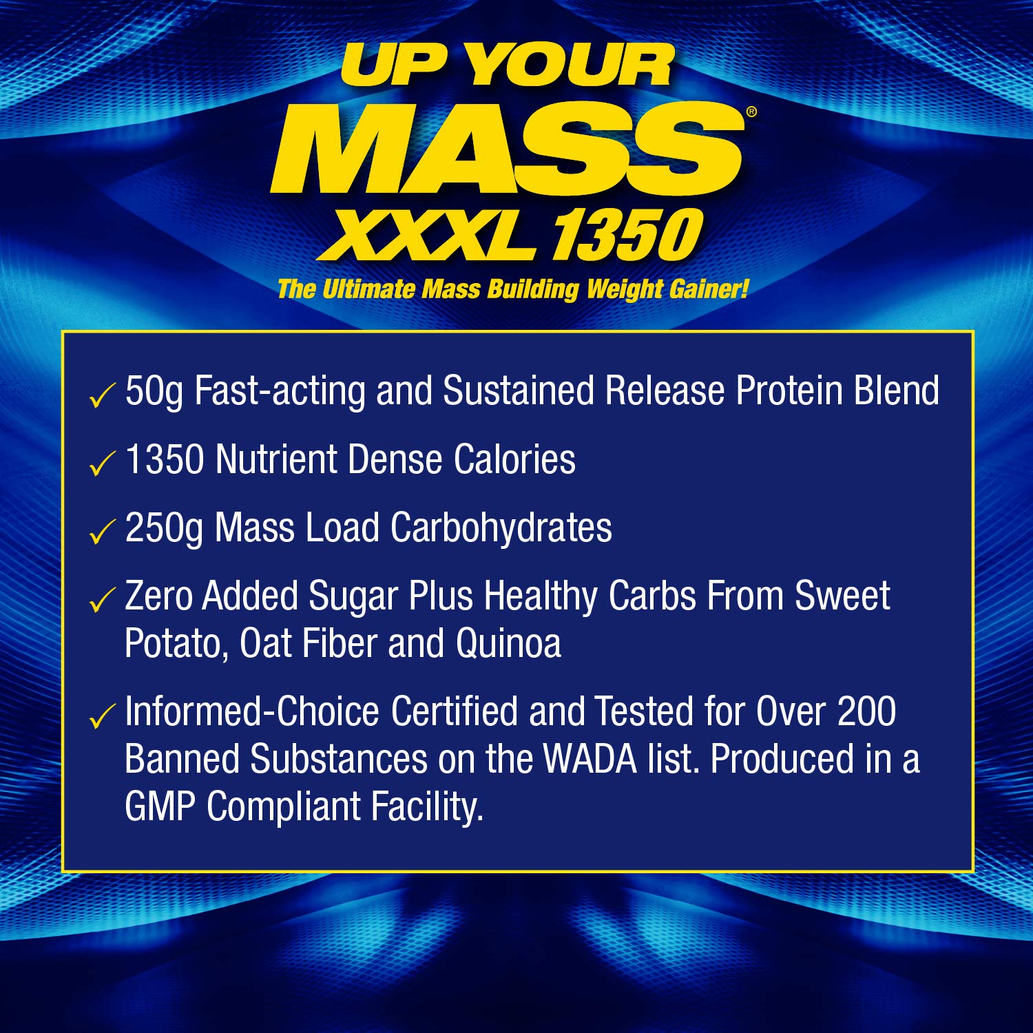 Foto 7 | Weight Gainer Máximo Rendimiento Humano Mhp Uym Xxxl 1350 - Venta Internacional.