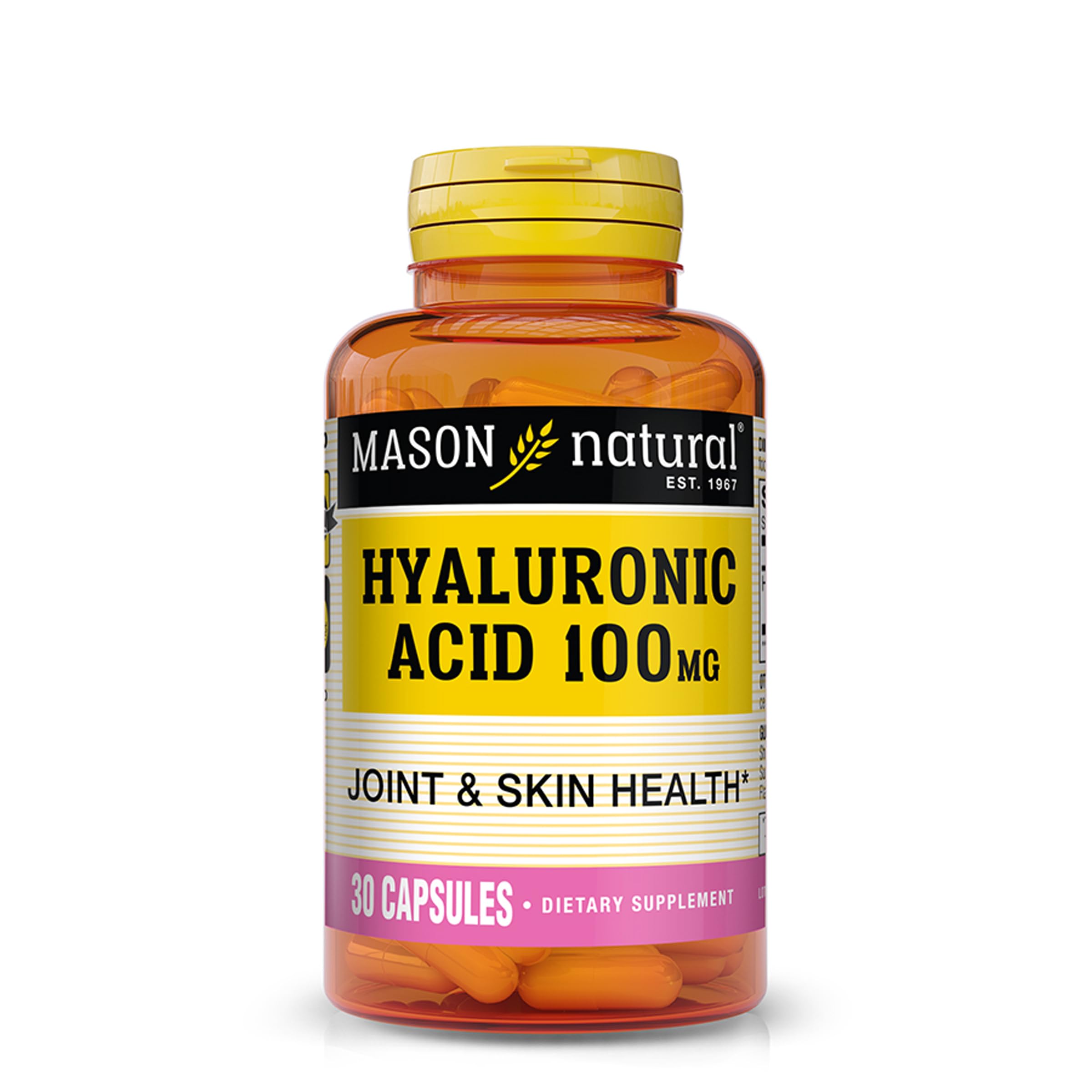 Foto 2 pulgar | Suplemento De Ácido Hialurónico Mason Natural 100 Mg 30 Cápsulas - Venta Internacional.