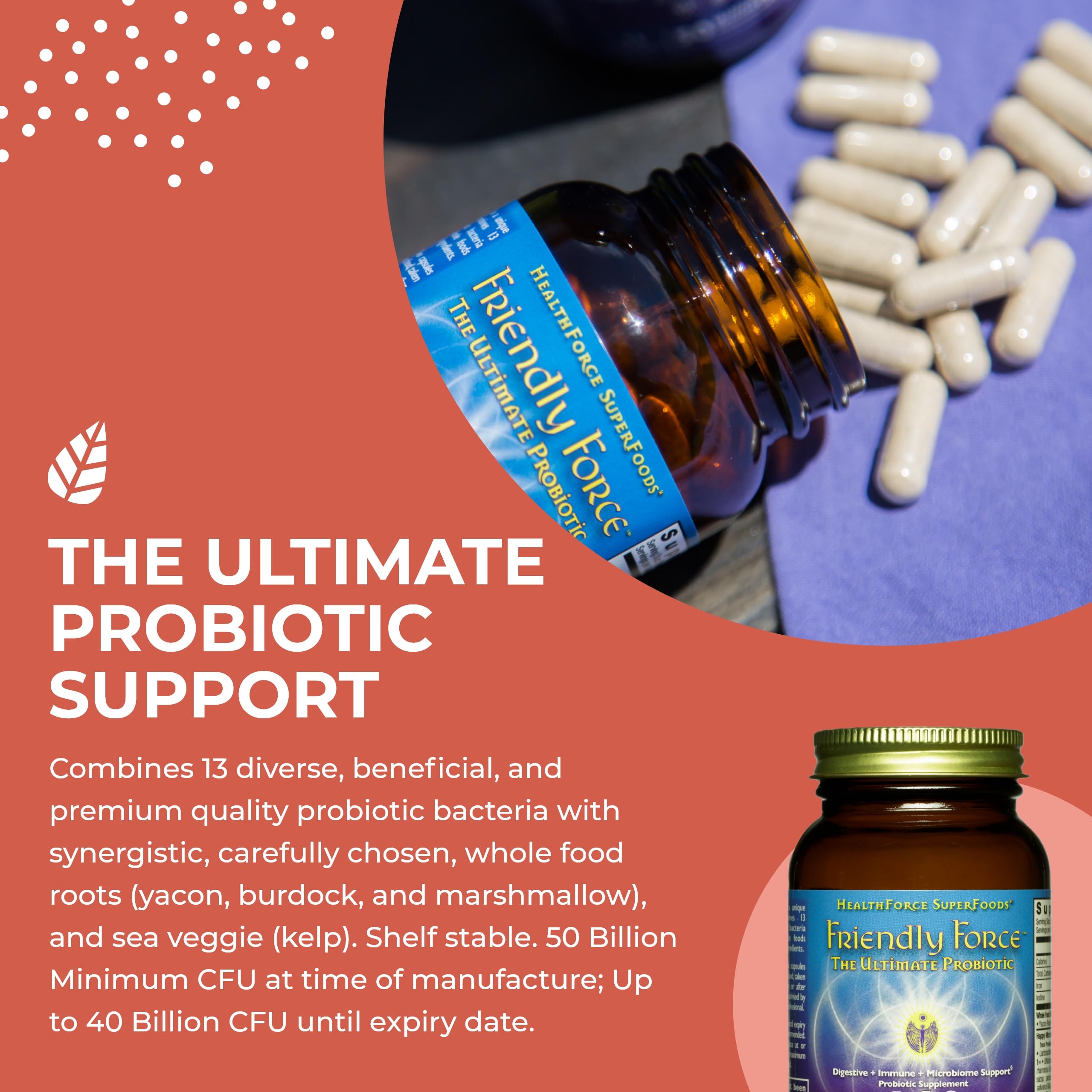 Foto 5 pulgar | Suplemento Healthforce Superfoods Friendly Force 60 Cápsulas - Venta Internacional.