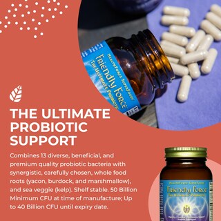 Foto 4 | Suplemento Healthforce Superfoods Friendly Force 60 Cápsulas - Venta Internacional.