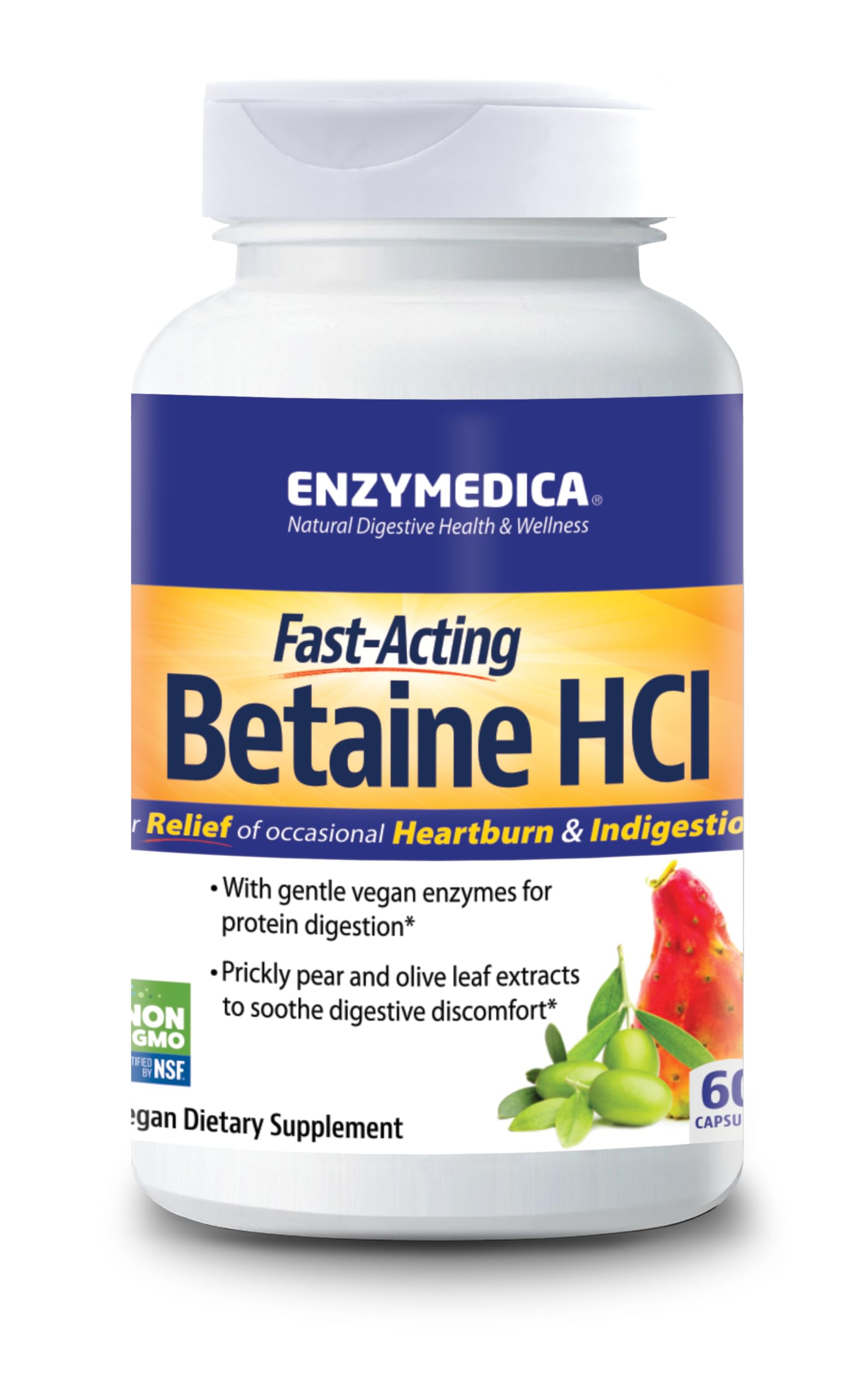 Foto 1 | Suplemento Enzymedica Betaína Hcl 60 Cápsulas - Venta Internacional.