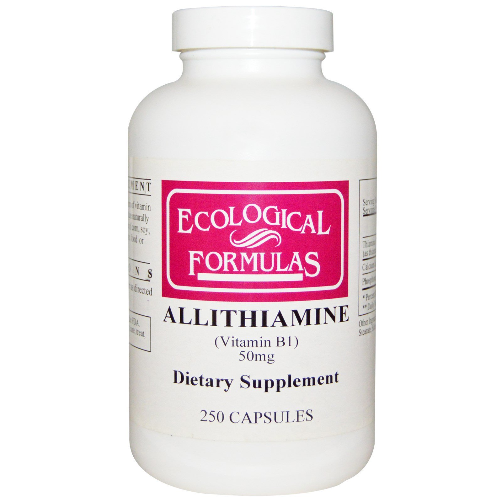 Foto 1 | Suplemento Ecological Formulas: Alitiamina, Vitamina B1, 50 Mg - Venta Internacional.