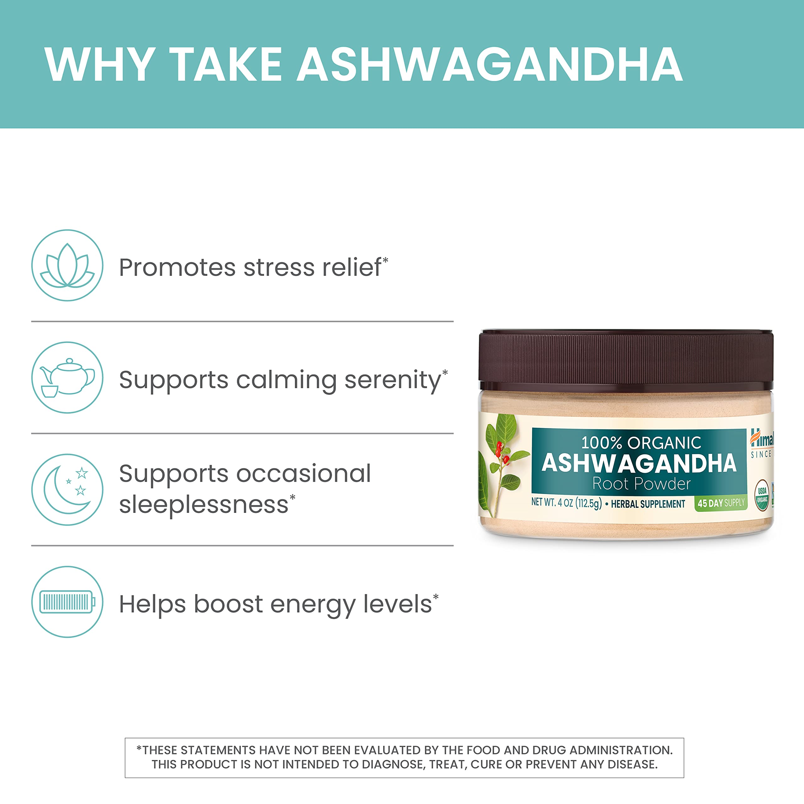 Foto 6 pulgar | Suplemento De Ashwagandha Orgánico Himalaya En Polvo 120 Ml - Venta Internacional.