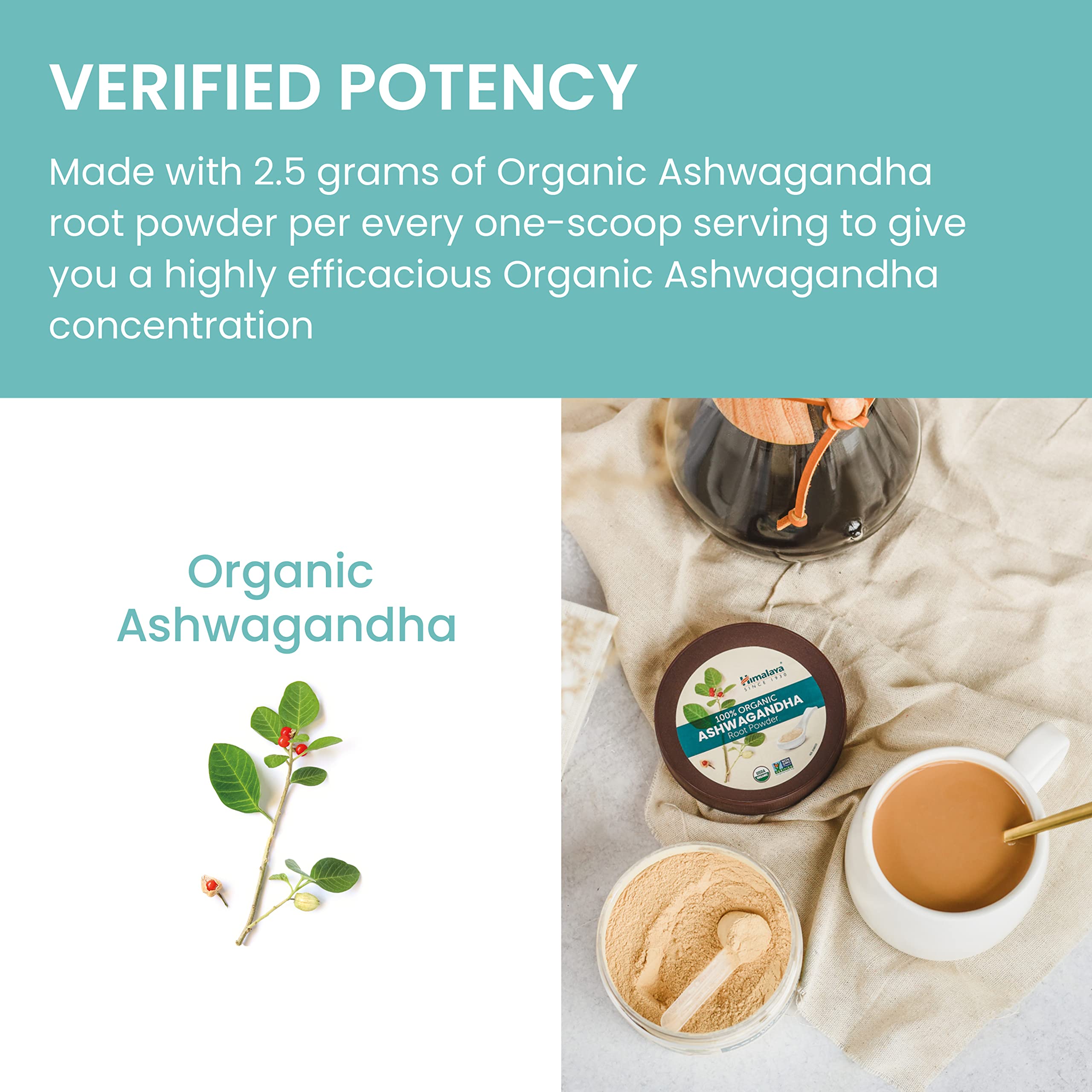 Foto 8 pulgar | Suplemento De Ashwagandha Orgánico Himalaya En Polvo 120 Ml - Venta Internacional.
