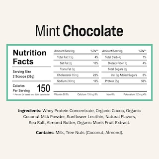 Foto 2 | Proteína Menta de Chocolate Rise 1.1 kg-Venta Internacional