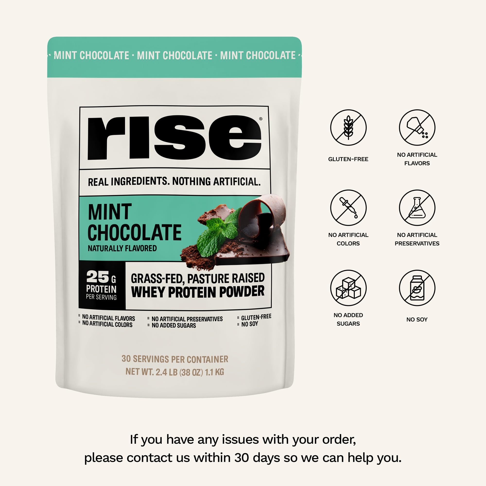Foto 4 pulgar | Proteína Menta de Chocolate Rise 1.1 kg-Venta Internacional