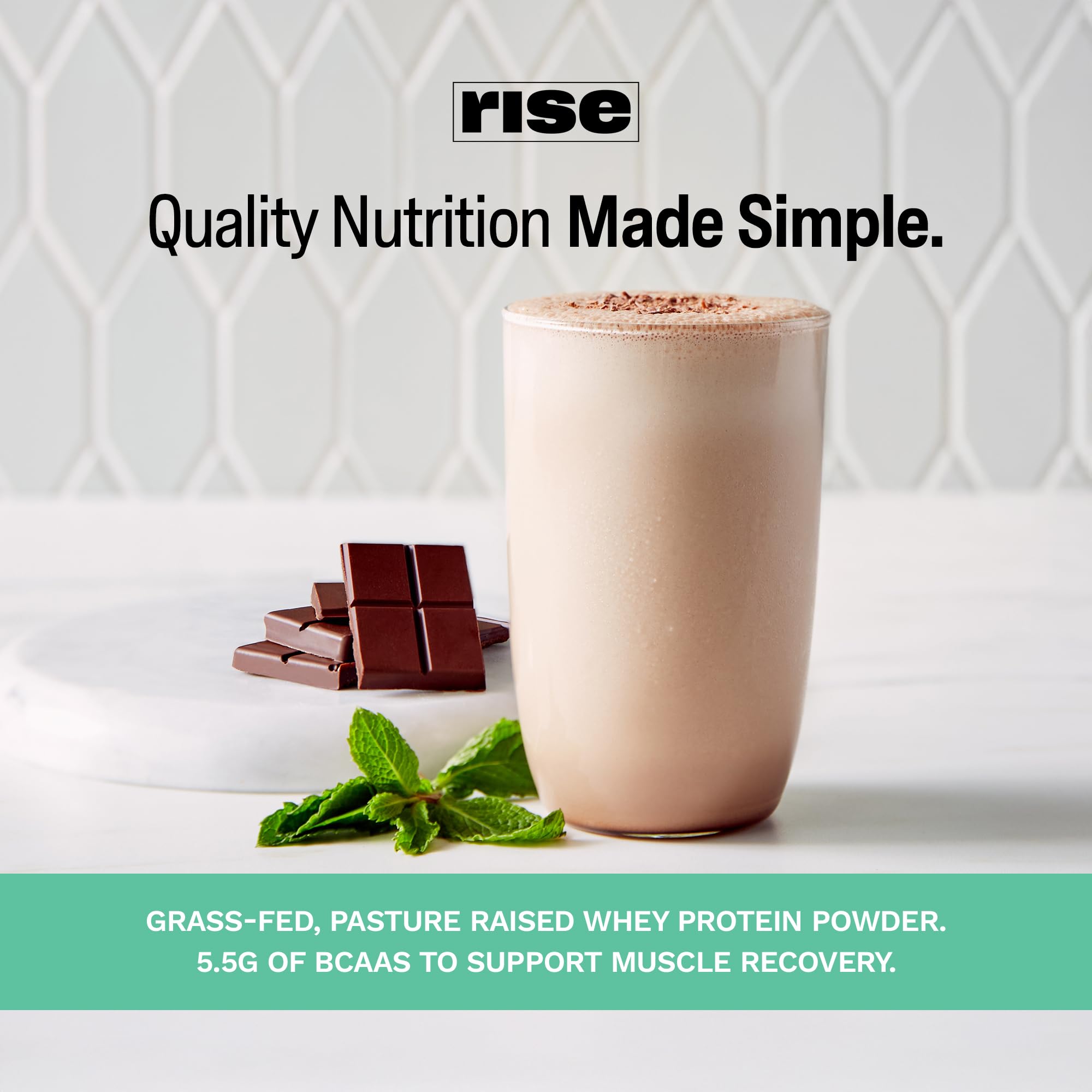 Foto 5 | Proteína Menta de Chocolate Rise 1.1 kg-Venta Internacional