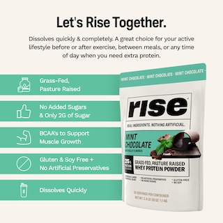 Foto 7 | Proteína Menta de Chocolate Rise 1.1 kg-Venta Internacional