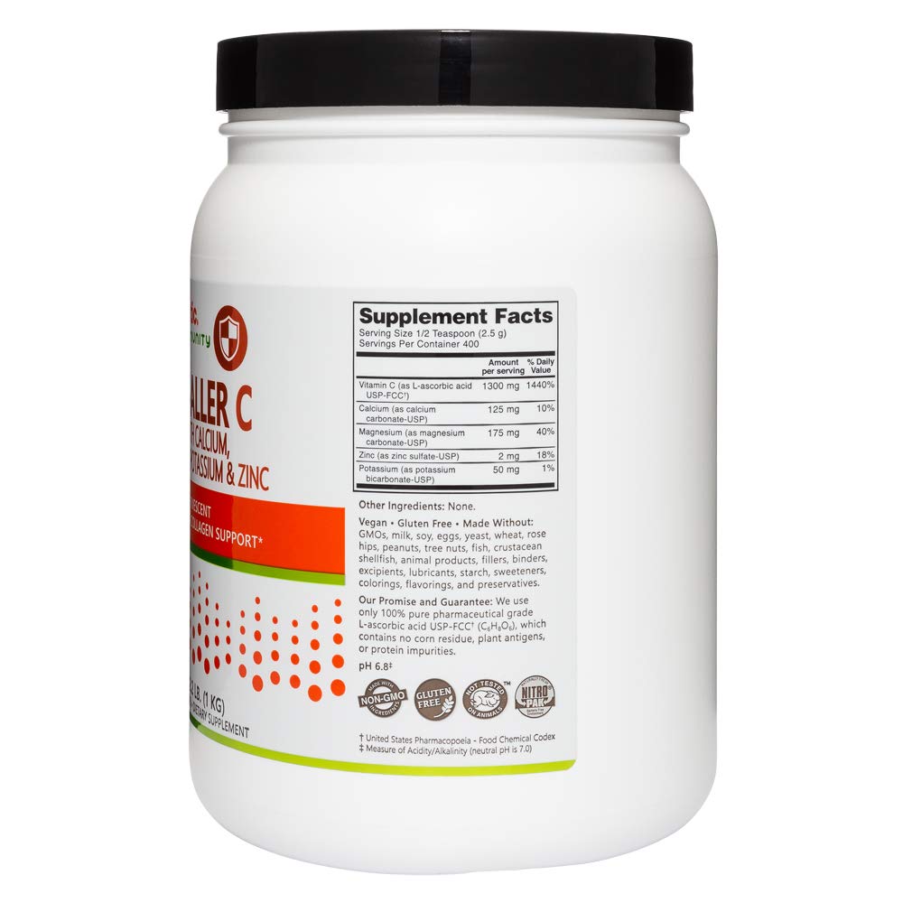 Foto 4 pulgar | Suplemento Nutribiotic Hypo-aller C En Polvo Con Vitamina C 1300 Mg - Venta Internacional.
