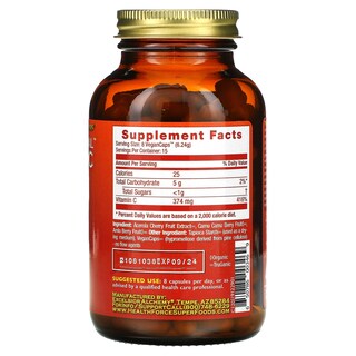 Foto 2 | Suplemento De Vitamina C Truly Natural Superfoods De Healthforce, 120 Cápsulas Veganas - Venta Internacional.