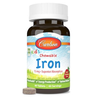 Foto 1 | Suplemento Carlson Kids Chewable Iron 15 Mg 60 Comprimidos - Venta Internacional