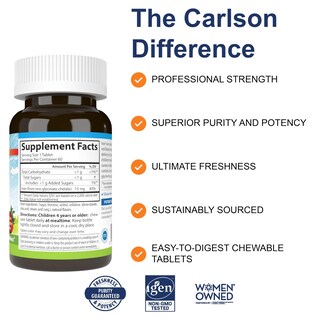 Foto 2 | Suplemento Carlson Kids Chewable Iron 15 Mg 60 Comprimidos - Venta Internacional