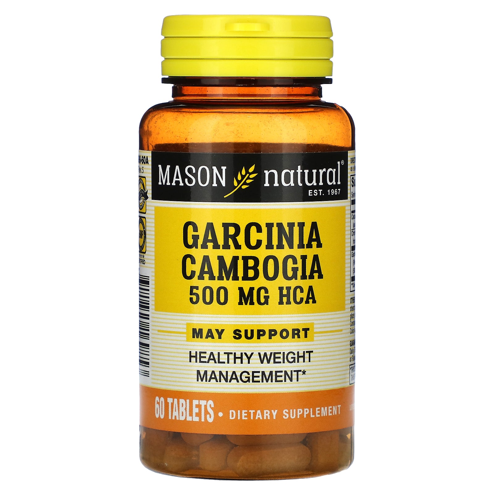 Foto 2 pulgar | Suplemento Mason Natural Garcinia Cambogia 500 Mg 60 Comprimidos - Venta Internacional.