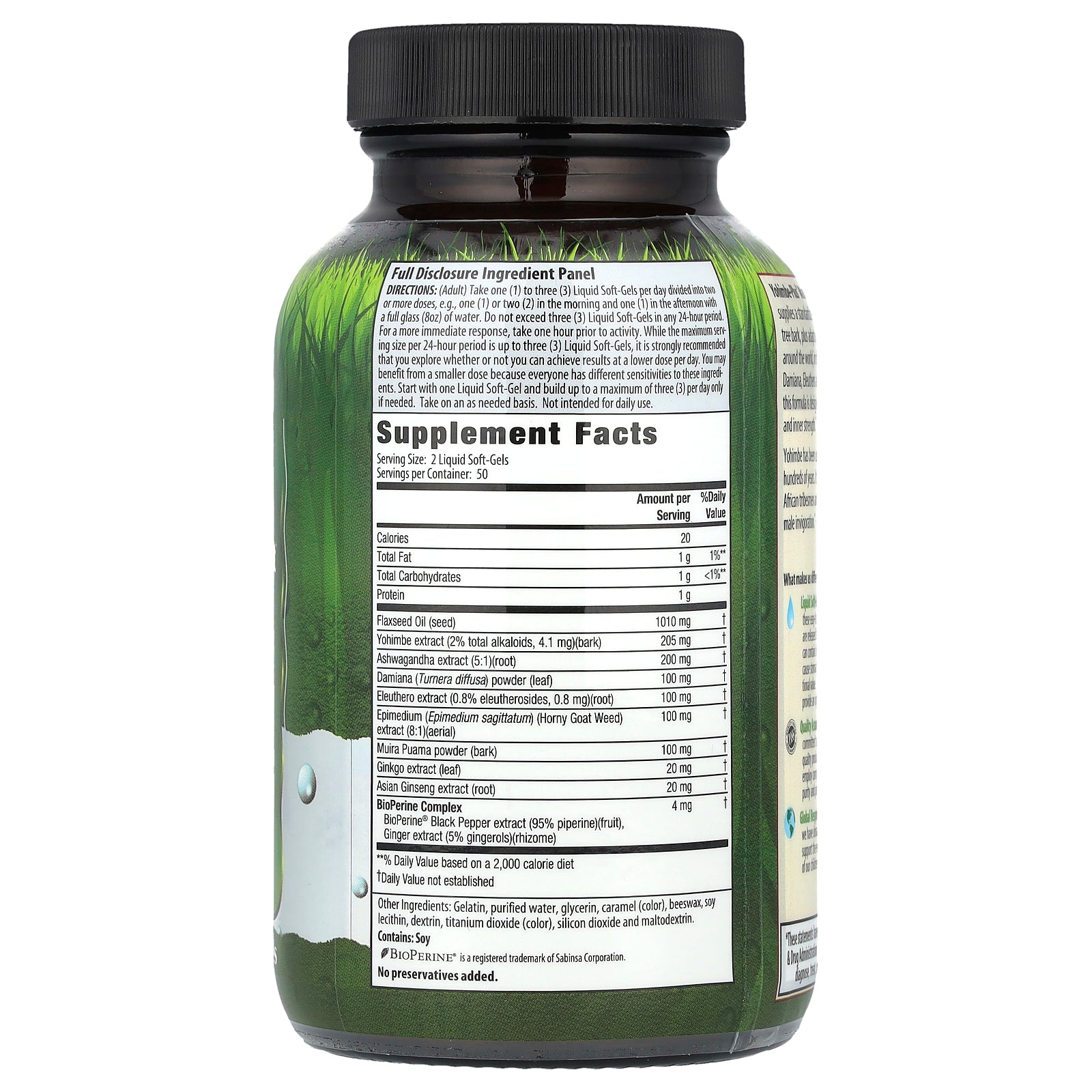 Foto 3 pulgar | Suplemento Irwin Naturals Yohimbe-plus Maximum Enhance - Venta Internacional.