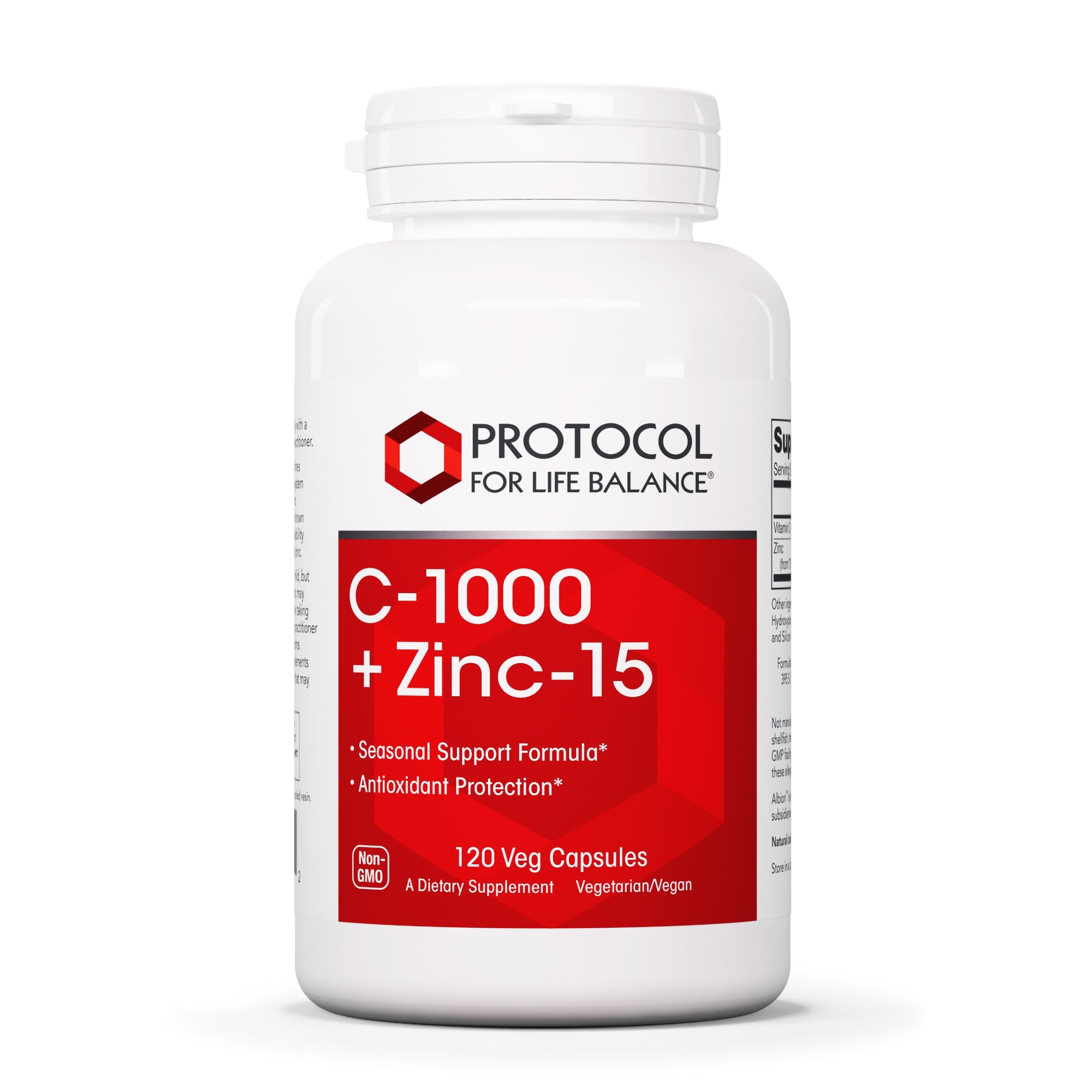 Foto 2 pulgar | C-1000 + Zinc-15 Procotol For Life Balance 120 Cápsulas-Venta Internacional