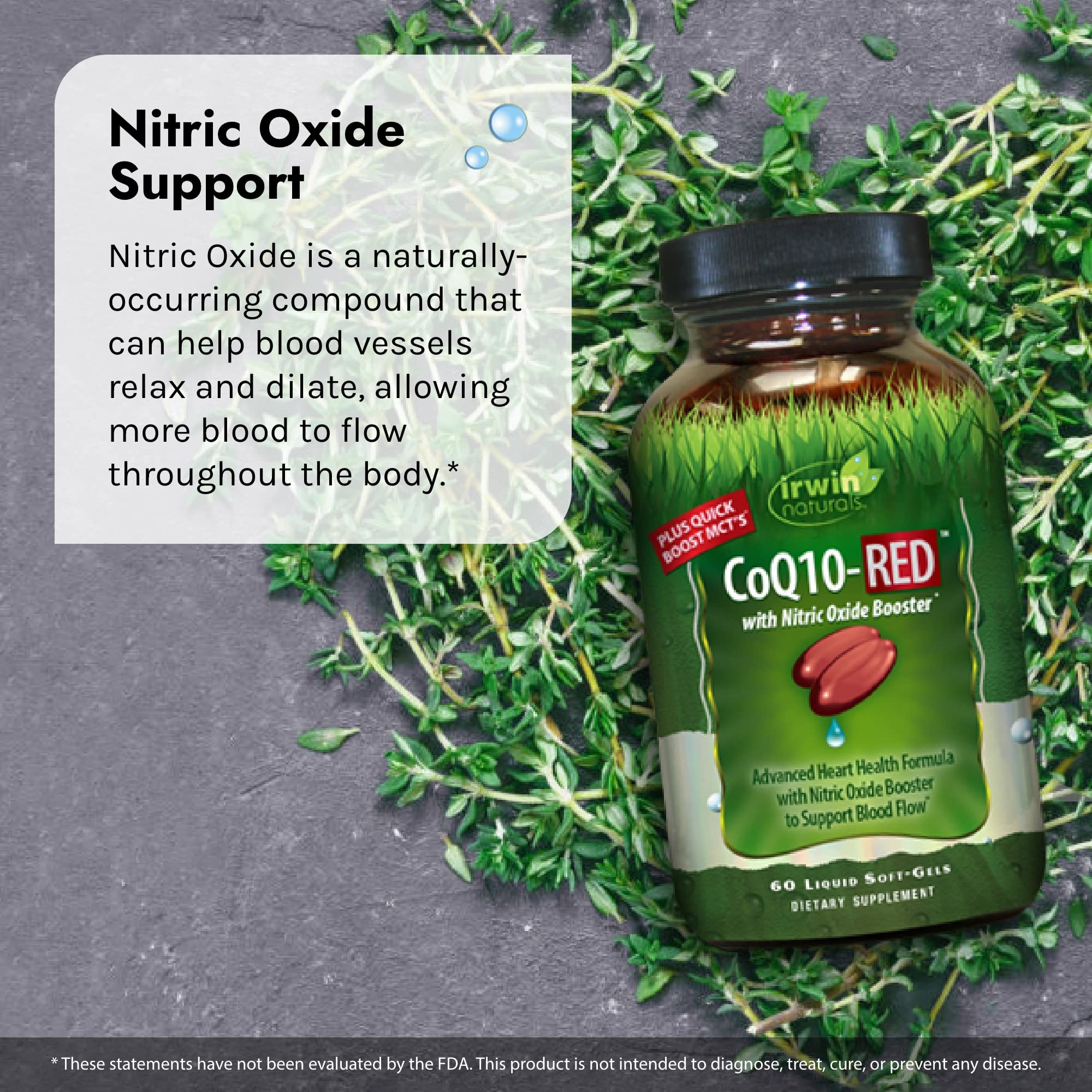 Foto 6 pulgar | Suplemento Coq10 Red Heart Health De Irwin Naturals, 60 Cápsulas Blandas - Venta Internacional.