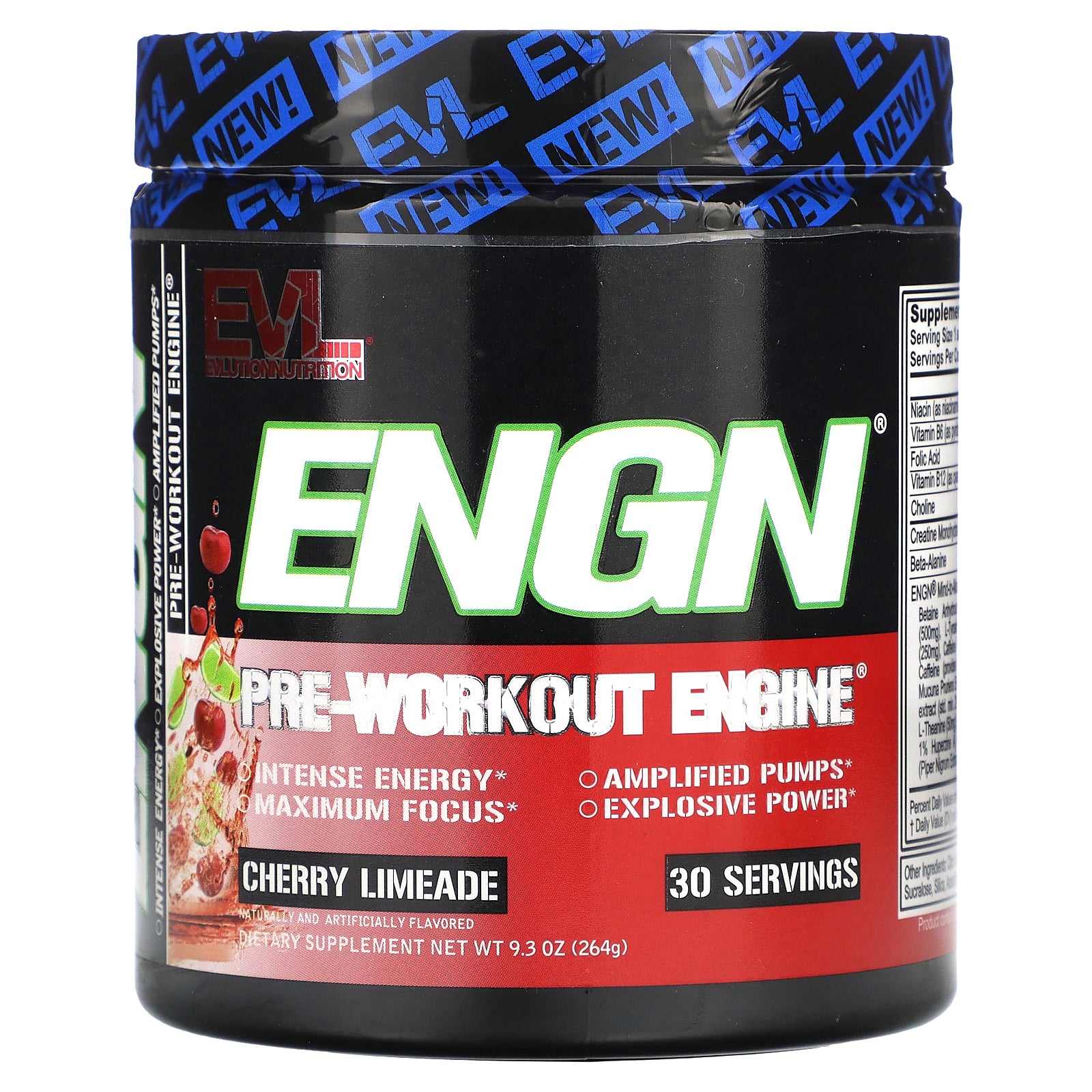 Foto 2 pulgar | Pre-entrenamiento Evlution Nutrition Engn Cherry Limeade 264 G - Venta Internacional.